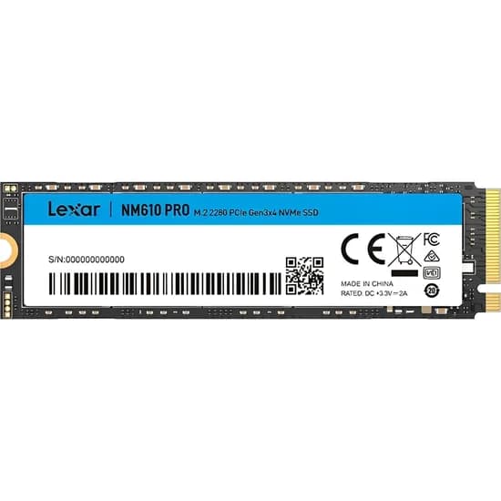 SSD M.2 Nvme Lexar NM610 Pro 3300-2600 MB/s 1 TB (LNM610P001T-RNNNG)