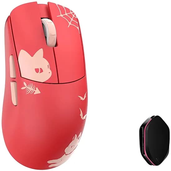 Mouse Gamer Wlmouse Ying Magnesium Dongle 8K Sem Fio - Vermelho