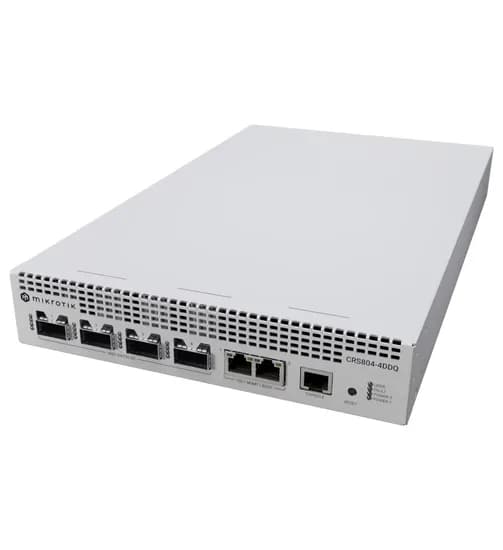 Mikrotik Cloud Router Switch CRS804-4DDQ-HRM 4*400GB 2*10GB