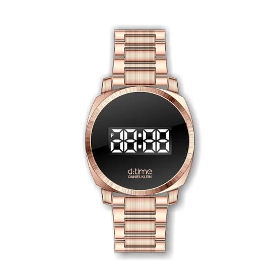 Relógio Digital Masculino Daniel Klein D:Time DK.1.12435-5 - Rosa Ouro
