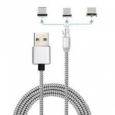 Magnético Micro Cabo USB para O iPhone Samsung-Tipo C Adaptador de Carregador de Ímã de Carregamento