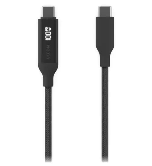 Ui. UACC-CABLE-USB-100W-2M-BK Cabo USB-C Indic.Carregamen