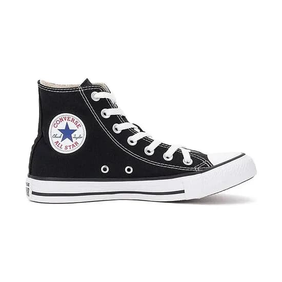 Tênis All Star Converse Chuck Taylor Cano Alto Unisex Algodão Preto