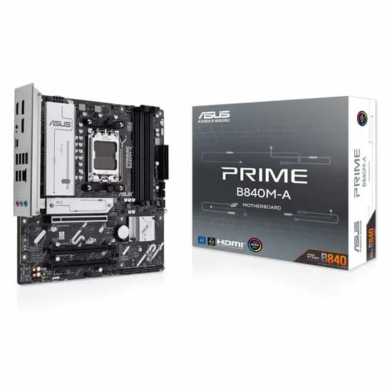 Placa Mãe Asus Prime B840M-A 4XDDR5 Socket AM5 Chipset AMD B840 Micro ATX