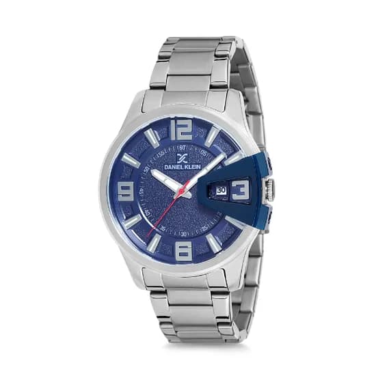 Relógio Analógico Masculino Daniel Klein Premium DK12231-6 - Prata e Azul