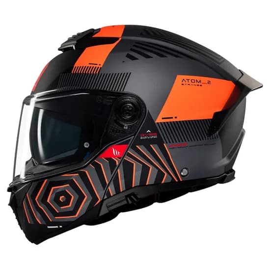 Capacete MT Helmets Atom 2 SV Strange C4 - Articulado - Tamanho XXL - com Óculos Interno - Matt