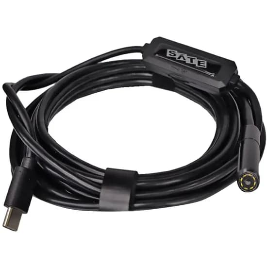 Câmera Endoscope Boroscopio Sate A-GL931 Tipo-C/ Articulada 1 Metro - Preto
