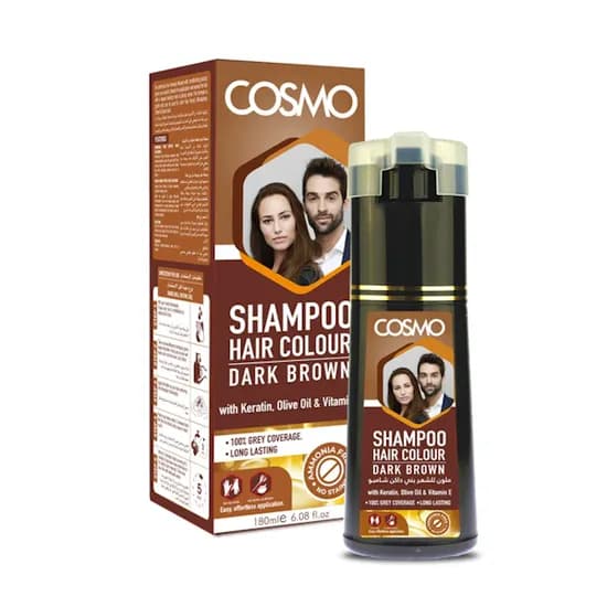 Shampoo Capilar Cosmo Hair Colour Dark Brown 180ML