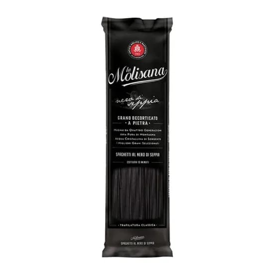 Macarrão Spaghetti com Tinta de Lula Pacote 500G La Molisana