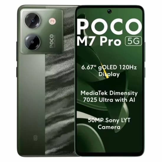 Celular Xiaomi Poco M7 Pro 5G 256GB / 8GB Ram / Dual Sim / Tela 6.67 / 50MP - Verde (Global)