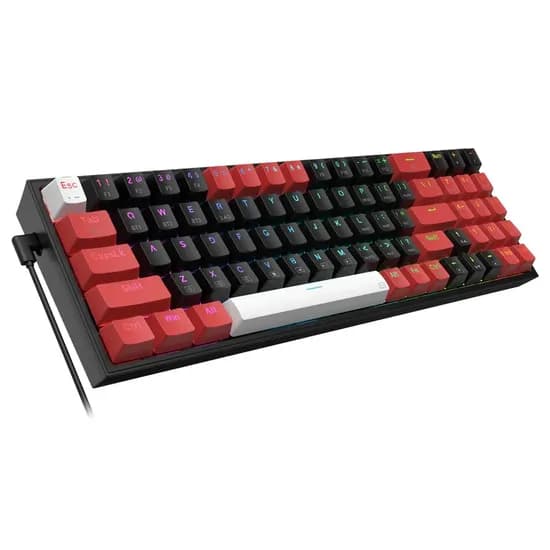 Redragon Teclado Wireless Pollux Pro K628RGB-Pro-BRW Red Inglés Black