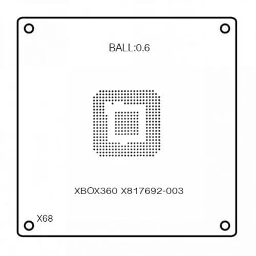 Bga Stencil XBOX360 KSB X817692-002 B-0.60