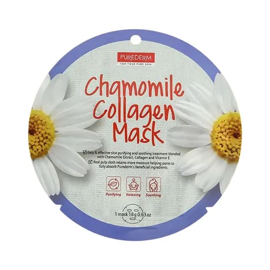 Mascarilla Facial Purederm Chamomile Collagen 18GR