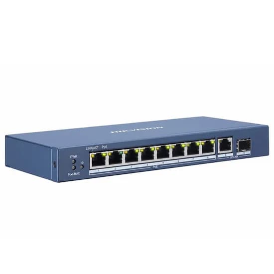 Hub Hikvision DS-3E0510P-e 4 Portas 100MBPS
