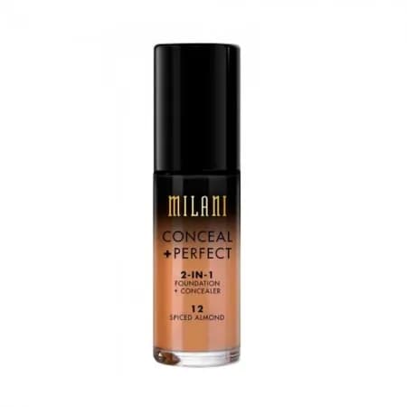 Base Corretivo Milani Conceal + Perfect 2-IN-1 12 Spiced Almond