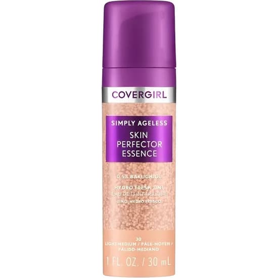 Base Líquida Covergirl Simply Ageless Skin Perfector Essence - Light/Medium 30