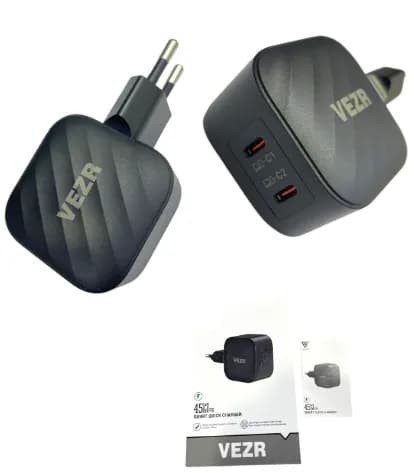 Carregador Vezr (Tipo-C/Tipo-C) VF02 45W