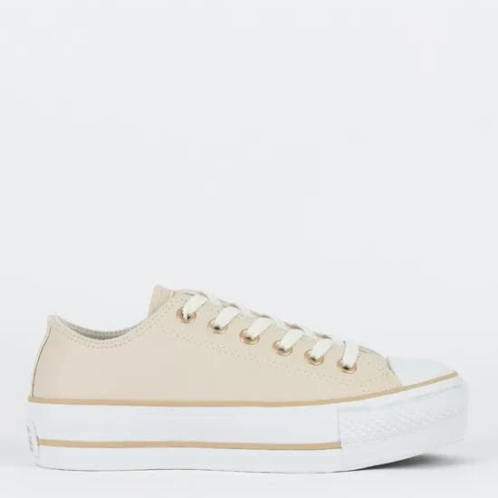 Calzado Converse Plataforma Ox Lift Essential Nude Beige Platf