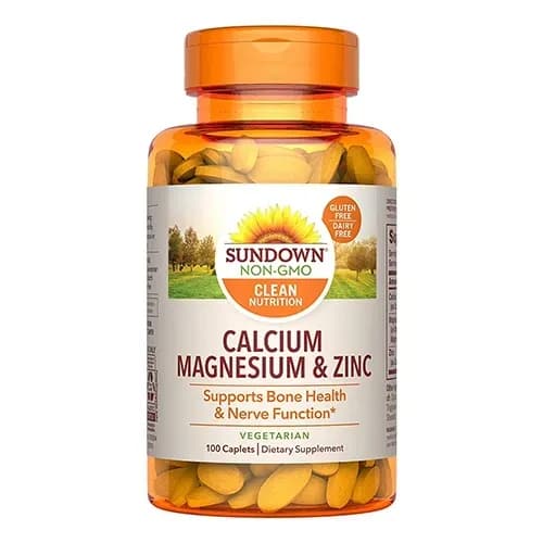 Suplemento Sundown Calcium Magnesium & Zinc 100MG