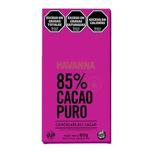 Barra Chocolate Havanna 85% Cacau 80G