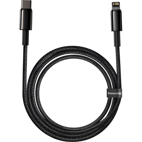 Cabo USB-C para Lightning Baseus CATLWJ-A01 20 W - Preto 2 Metros