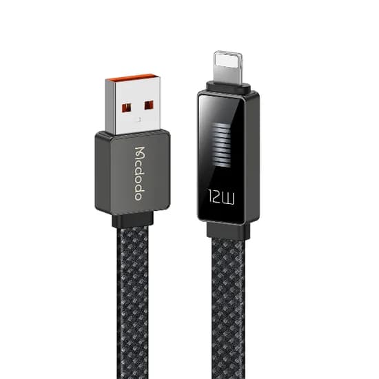 Cabo Mcdodo CA-4970 USB-A To Lightning / 1.2 Metros / Display LED - Preto