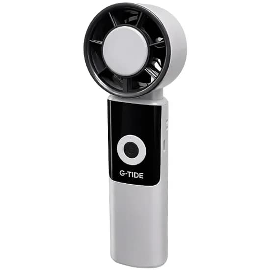Mini Ventilador G-Tide FH02L 5 Pás Recarregável - Branco/Preto
