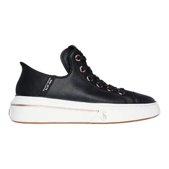 Calzado Casual Femenino Skechers Premium Leather Slip-Ins Snoop One – Og Black
