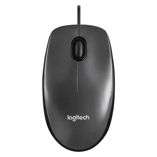 Mouse Logitech M100 910-001601 1000 Dpi USB - Cinza