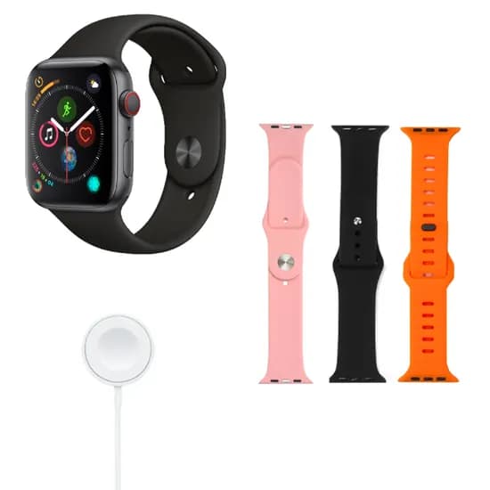 Kit Relogio Smartwatch S10 Mini Watch 10 com Bluetooth / 3 Pulseiras - Preto