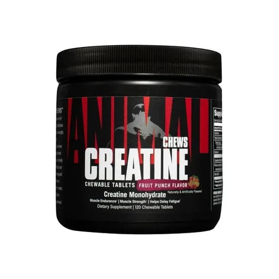Animal Pak Creatine Chews 120 Chews Fruit Punch