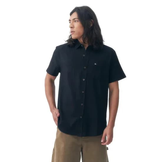 Camisa Quiksilver Camisa Masc Robin Negro