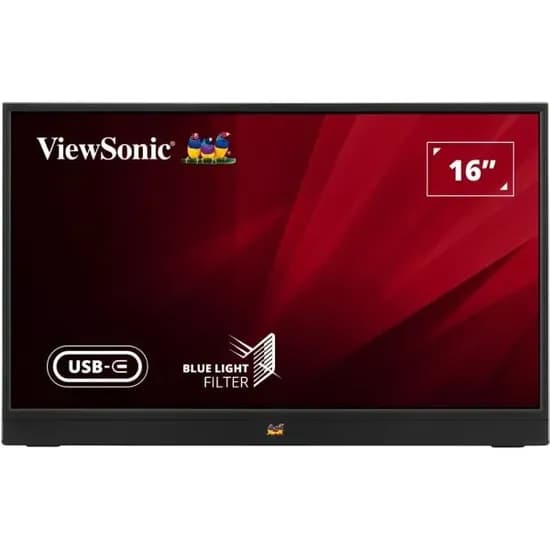 Viewsonic Monitor Portatil TD1655 16" Touch FHD Black
