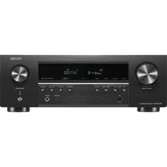 Receiver Av Denon AVR-S570BT 5.2 Canais 8K Uhd 110V - Preto