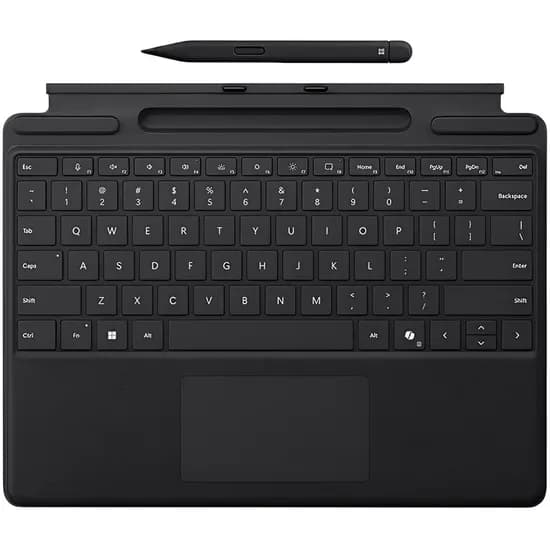 Teclado Microsoft 8X6-00168 para Microsoft Surface Pro - Preto (Inglês) + Caneta Surface Slim
