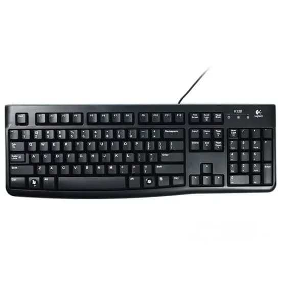 Teclado Logitech K120 com Fio - Preto 920-004422