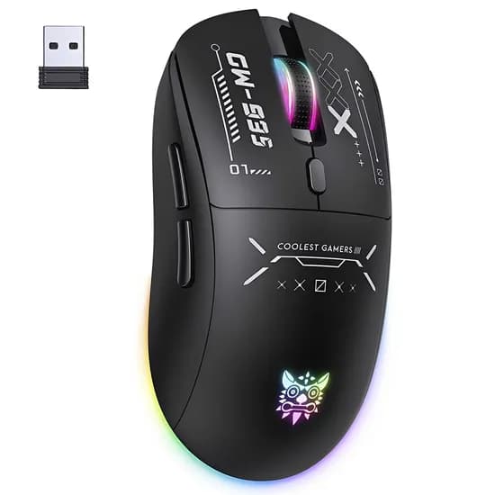 Mouse Gamer Onikuma CW935 RGB Sem Fio - Preto
