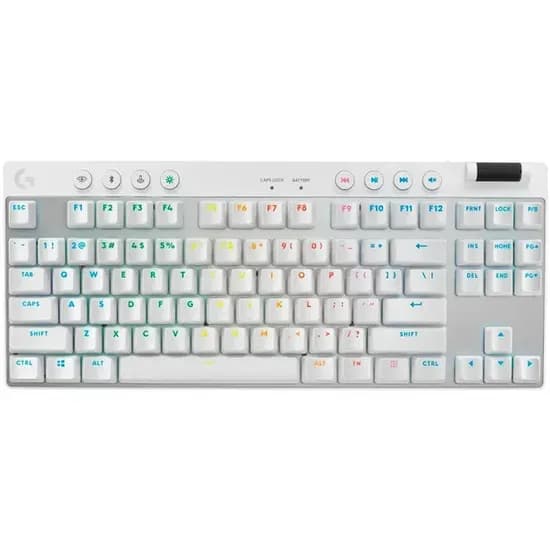 Logitech Teclado Pro X TKL Tactile USB c/Case 920-012143 White