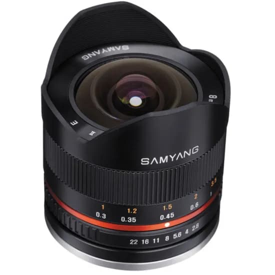 Lente Samyang Sony MF CSC 8MM F/2.8 II e Aps-C