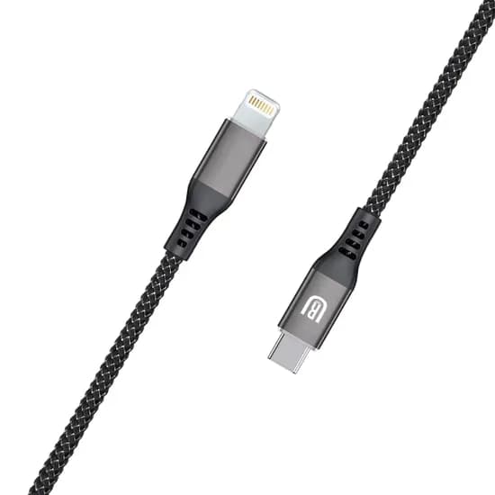 Cabo Ur U-17 / USB-C - Lightning / 27W / 1 Metro - Nylon Preto