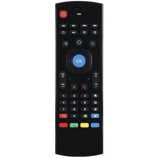 Air Mouse Krab KB3 de 2.4GHZ com Alcance Até 10 Metros - Preto