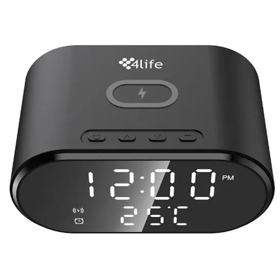 Carregador Inalámbrico 4LIFE FLWXC91 Alarma/15W - Black