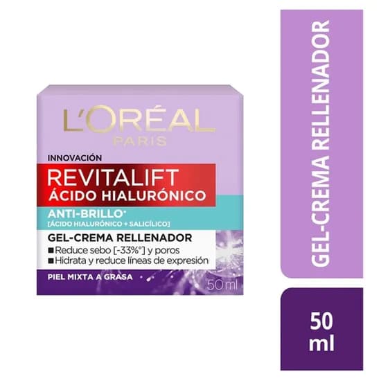 Gel Crema Loreal Revitalift Acido Hialuronico 50ML