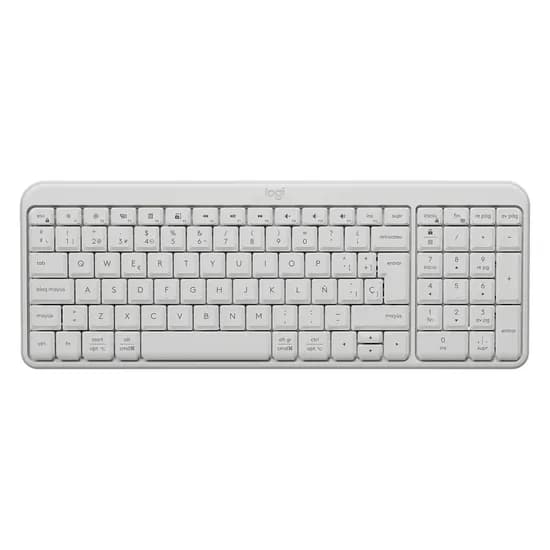 Teclado Logitech K250 920-013446 Sem Fio Espanhol - Branco