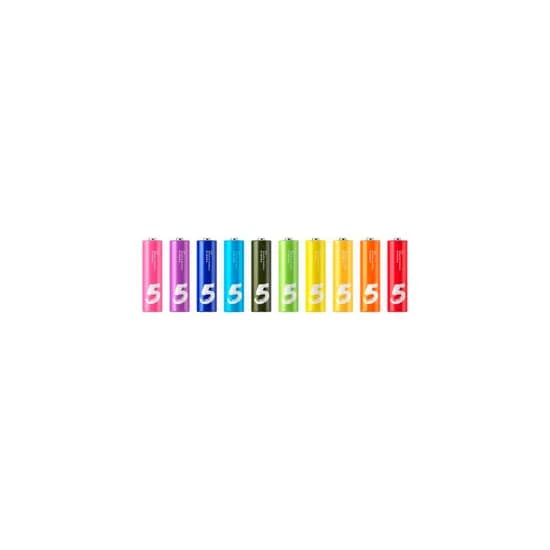 Pilha AA Xiaomi Rainbow Batteries Caixa com 10 Peças - 35797-BHR5393GL-LR6