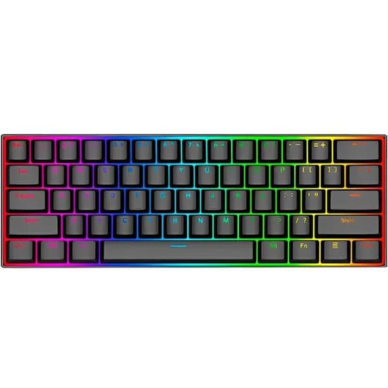 Teclado Gamer Redragon Dragonborn K630 RGB Switch Red USB - Preto (Inglês)