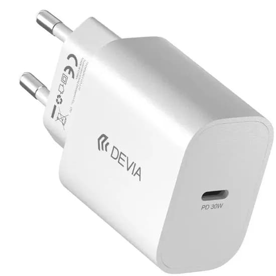 Carregador Devia RCE-3005CL 30W Fuente Con Cable USB-C 1 Porta - Branco
