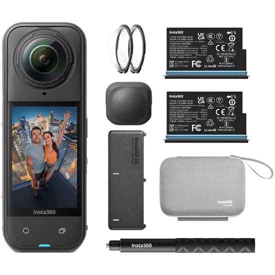Câmera de Ação INSTA360 X5 Essentials Bundle 8K - Preto (CINSAAHA-X504)