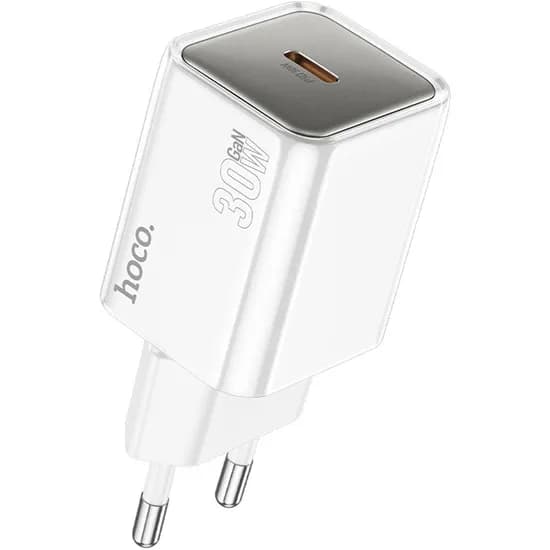 Carregador USB-C Hoco N47 de 30 W - White