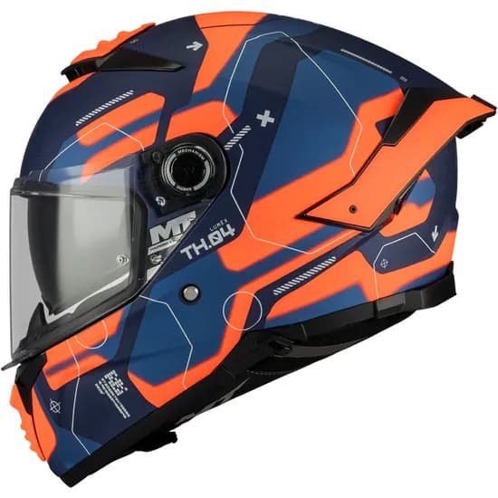 Capacete MT Helmets Thunder 4 SV Lumex C24 - Fechado - Tamanho XL - com Óculos Interno - Matt